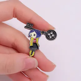 Brooches Coraline Enamel Pins For Women Cartoon Badge On Backpack Hat Decoration Accessories Anime Jewelry Fans Gift