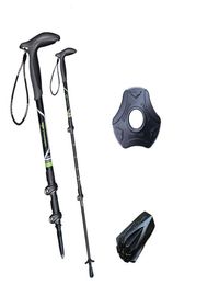 Trekking Poles Thandle Carbon Fiber Walking Sticks For Tourism Cane Nordic Pole Hiking Crutches Outdoor Ultralight9526264