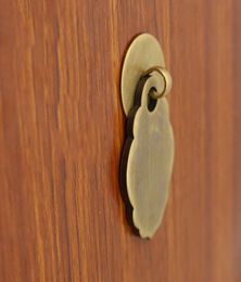 2 pcs Chinese antique drawer door handle furniture knob hardware Classical wardrobe cabinet shoe closet cone vintage simple ring3616939