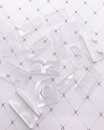 100pack whole plastic clear lash tray mink lashes holder for packaging box package case bulk vendors3828781