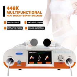 448KHZ Tecar Diathermy therapy New Technology Body Massage Beauty Equipment Pain Relief Physical Therapy Instrument Rf Muscle Face Lift Machine