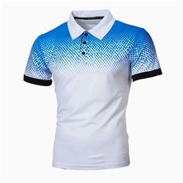 Men's T-Shirts Summer Mens Contrast Color Polo Shirt Breathable Golf Polo T-Shirt Sport Shirts Casual Work Short Sleeved Tops Business Clothes J240509