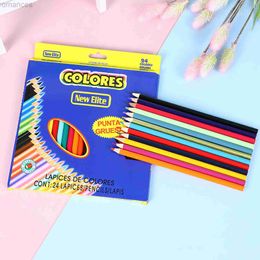 Pencils Color pencil set of 12 pieces/24 pieces painting pencils childrens artists painting tools painting childrens boys and girls best gifts d240510