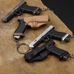 New G34 TTI Pistol Gun Models Toy Adult Kids Keychain Car Bag Pendants Alloy Pistol Model Detachable Toy Gun Boyfriend Gifts 059