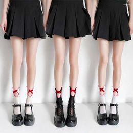 Women Socks Mesh Lolita Comfortable Anicent Hollow Out Bow Lace Chinese Style Jk Hosiery For Students