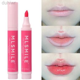 Lip Pencils Waterproof nude matte lipstick pencil sexy red outline Colouring lipstick durable glue free cup solid Colour lipstick cosmetics d240510