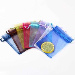 3Pcs Gift Wrap 50pcs/lots White Organza Drawstrings Bags 7x9cm Jewellery Gift Package Bags Yarn Pouch Christmas/Wedding Favours And Gifts 5Z