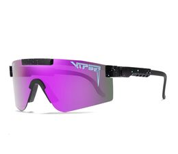 Colorful Frame Purplek Mirrored Lens Windproof Sport Polarized Sunglasses for Men/women Pv01-c43770922