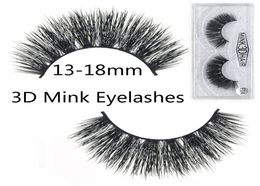 3D Mink False Eyelashes 1315MM Crisscross Thick Long Handmade Fake Lashes Eyelash Extensions Eye Makeup Normal F Series3242682