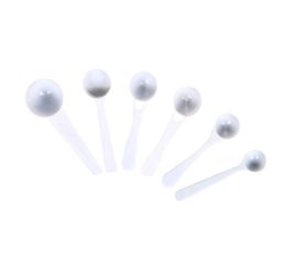 1g 25g 3g 4g 5g 10g Plastic Scoops Spoons For FoodMilkWashing PowderMedcine White Measuring Spoon2368770