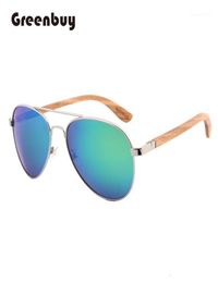 Retro Classic Vintage Sunglasses Men Driving Polarised Sunglasses WomanBrand Sun Glasses Metal Frame Wooden Lens UV40016290900