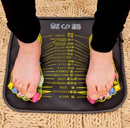 1Pc Acupuncture Cobblestone Foot Reflexology Massage Pad Walk Stone Square Foot Massager Cushion for Relax Body Pain Health Care C3073361