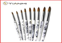 Nail Brushes TIANMI Gradient Colour Kolinsky Acrylic Art Tool Polish Brush Set Painting Pen For Beginner2550942