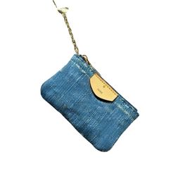 Brand Mini Denim Wallets Card Bag Card Holders Small Change Bag Hanging Decoration Bag