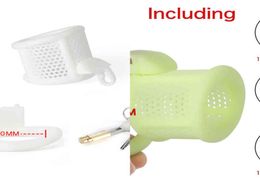 Nxy Device 3d Printed Honeycomb Micro Cock Cage Super Light Double Arc Cuff Penis Holy Ring Sextoys for Men 12215631687