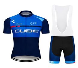 2020 New Team Cube Summer Men Short Sleeve Black Cycling Jersey Mountain Bike Shirt Quick Dry Mtb Bicycle Cycling Clothing Ropa Ci8525082