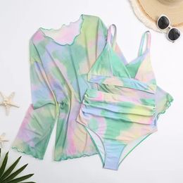 Women's Swimwear 2024 Sexy Oversize Pregnant Bikini Three Piece Backless Sleeveless Maternity Swimsuit Summer Beach Swim Print