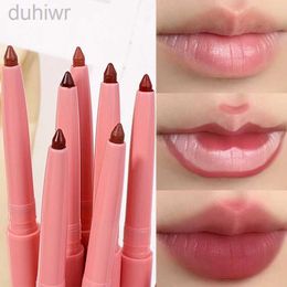 Lip Pencils Matte contour lipliner durable non stick cup velvet lipstick pen waterproof natural 3D lipstick pen lipstick cosmetics d240510