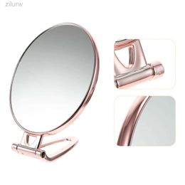 P2YN Compact Mirrors Makeup mirror enlarged handheld travel makeup mirror double-sided makeup travel portable makeup d240510