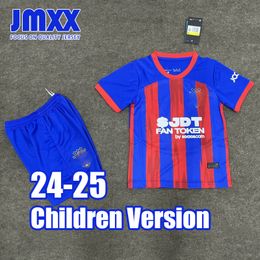 JMXX 24-25 Johor Child Soccer Jerseys Kit Home Away Kid Uniforms Jersey Football Shirt 2024 2025 Top and Shorts Children Version
