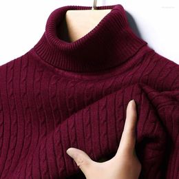 Men's Sweaters Fall/Winter Turtleneck Bottoming Shirt Thickened Sweater Business Pullover Clothing Knitting