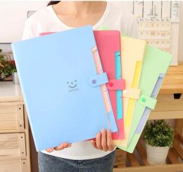 Bag A4 File Document Bag Pouch Bill Folder Holder Organiser Fastener School Office Supplies Expanding File Folder Document Storages