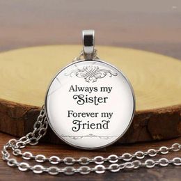 Pendant Necklaces White Stone Of Time Necklace Friendship Declaration BFF Fashion Statement Friends Women Jewelry