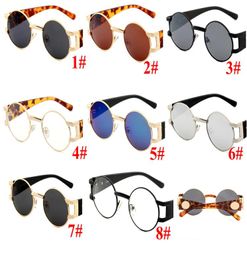 Classic Small Frame Round Sunglasses Women Men Brand Designer Mirror Sun Glasses Vintage Modis Oculos fashion eyewear 8 Colours 10P1152665