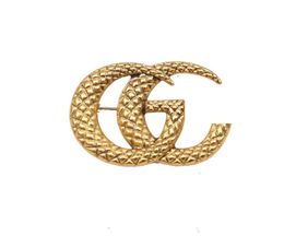 Famous Classic Brand Luxury Desinger 18K Gold Plated Brooch Women Letters G Brooches Suit Pin Fashion Scarf Jewellery Clothing Decor5150292