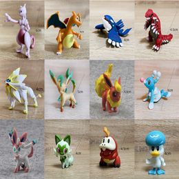 Factory wholesale price 12 styles 6cm Anime dolls hand-made anime Pikac hand-made models for children gifts