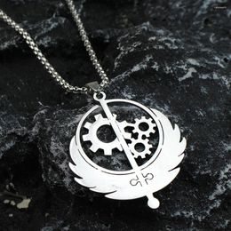 Chains Stainless Steel Pendant Necklace Music Patch Game Flag For Women Men Jewellery