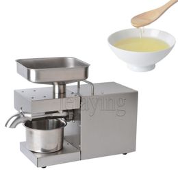 Automatic Stainless Steel Oil Press Peanut Oil Press Machine Household Oil Extractor Machine Use for Sesame Almond Walnut Olive