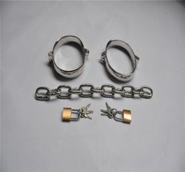 Bondage Latest Male Female Metal Stainless Steel Chain Fetter Anklet Shackles Restraint Ankle Adult Sex Toy BDSM Product1458448
