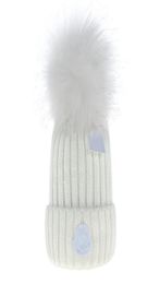 beanie Cap mens designer bucket hats New Fashion Women Ladies Warm Winter Beanie Large Faux Fur Pom Poms Bobble Hat Outdoor M38529728