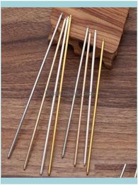 Wedding Jewelry50 Pcs 125Mm M Vintage Metal Hair Stick Base Setting 4 Colours Plated Hairpins Diy Aessories For Jewellery Making Drop4396096