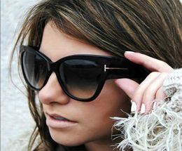 Whole2016 New Tom Fashion Brand Designer Cat Eye Women Sunglasses Female Gradient Points Sun Glasses Big Oculos feminino de s7074954