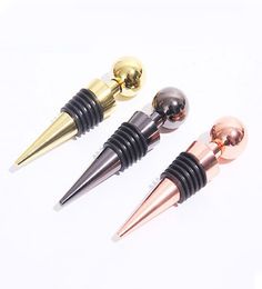 Stainless Steel Wine Stoppers Bar Tool Vacuum Sealed Bottle Stopper Cork Bottles Caps Storage Cap Plug Gift Accessories9065198