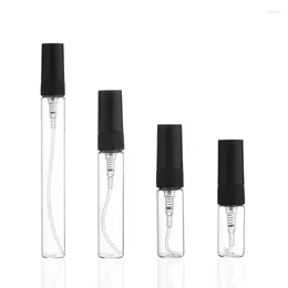Storage Bottles 500pcs/lot 2ml 3ml 5ml 10ml Perfume Glass Spray Bottle Refillable Empty Sample Thin Test Vials
