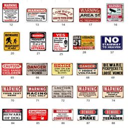 Warning No Stupid People metal tin sign Toilet Kitchen Bar Pub Cafe shop home decoration vintage metal painting motorcycle oil Gas9850153
