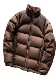 Womens Brown Puffer jacket Parkas Down Jackets Mens Stylist letter Black windbreaker Famous brand Couple Outerwear for female Shor8465755
