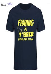 Fishings Match TShirts Fishinger Beer Fish Living The Dream Fisherman Printing T shirt Sporter Flying Fresh Fun Gift Tees Shirt13061355
