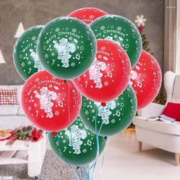 Party Decoration 10PCS 10 Inch Christmas Latex Balloons Santa Claus Printed Festive Year Home