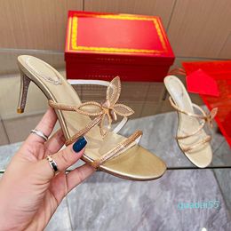 2024 Sandal Beyaz Altın Pembe Gümüş Lüks Kadın Ayakkabıları Kutu