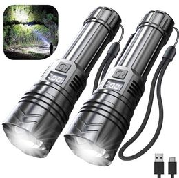 New Tactical Hunting Flashlight 3 mode P50 Laser Light High Power Zoom Flashlight Torch