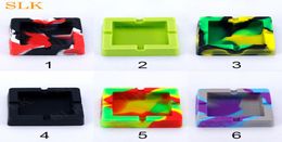 Camouflage color square silicone ashtray heat resistant ashtrays ECO friendly silicone ashtray for easy cleaning ash trays for 4201376267