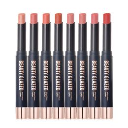 Beauty Glazed Lips Color Lipstick nonstick cup Matte Lip Stick Waterproof Makeup Cosmetics Red Batom Pencil Velvet maquillage4019172