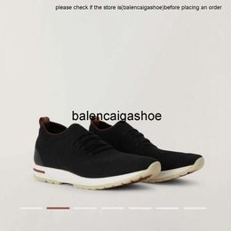 LP shoes loro piano Lp New Line Loropianaa Network Red Mens Knitted Sports Casual Shoes Wool Blended Fashion Fresh Trendy Style high quality loro shoes