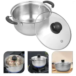 Double Boilers Stainless Steel Tea Kettles Stovetop Portable Heater Kitchen Steamer Soup Practical Set