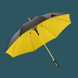 Golfe de tamanho super -tamanho automático haste reta Sol Rain Uso duplo Proteção solar durável guarda -chuva de guarda -chuva grande alça longa