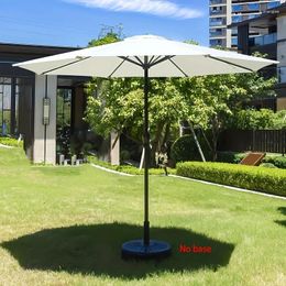Camp Furniture SUNVIVI OUTDOOR 7.5 Ft Patio Umbrella Market Table With Crank 6 Ribs Polyester Canopy